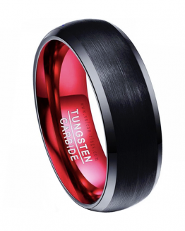 akan anneau carbure de tungstene collection red vulcan-rings