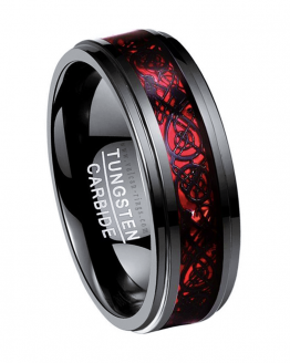 cuillin anneau carbure de tungstene collection black vulcan-rings