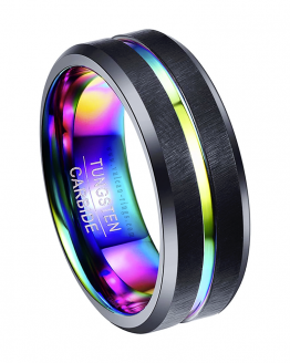 rainbow anneau carbure de tungstene collection classic vulcan-rings