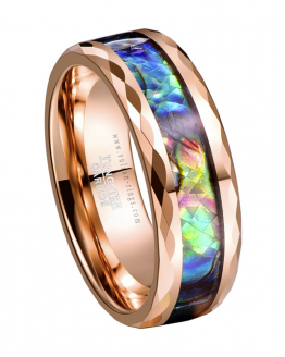 spurr anneau carbure de tungstene collection gold vulcan-rings