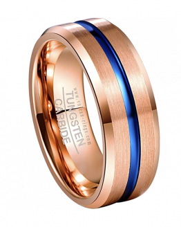 tauhara anneau carbure de tungstene collection gold vulcan-rings