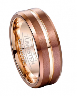 tongariro anneau carbure de tungstene collection gold vulcan-rings